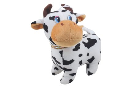 Peluche de Vaca con Collar 18cm
