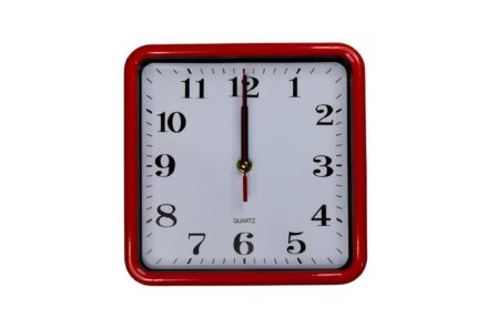 Reloj de pared de 23cm cuadrado