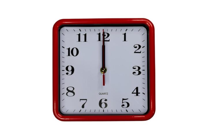 Reloj de pared de 23cm cuadrado - Imagen 1