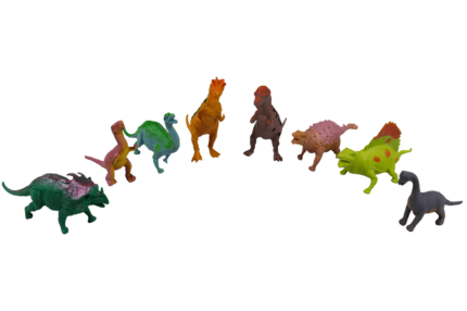 Bolsa de set con 8 dinosaurios