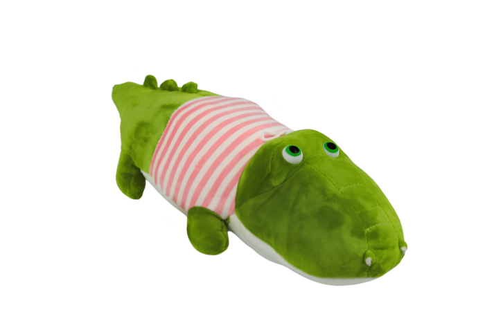 Peluche de cocodrilo con pijama - Imagen 4
