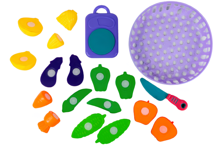 Canasta con set de Frutas o Verduras FOOD CUTTING TOYS - Imagen 4