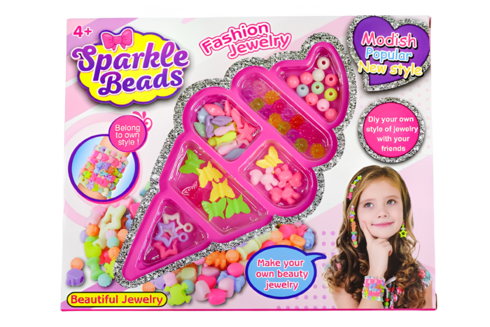 Mostacillas para pulsera empaque forma helado o caramelo - Imagen 3