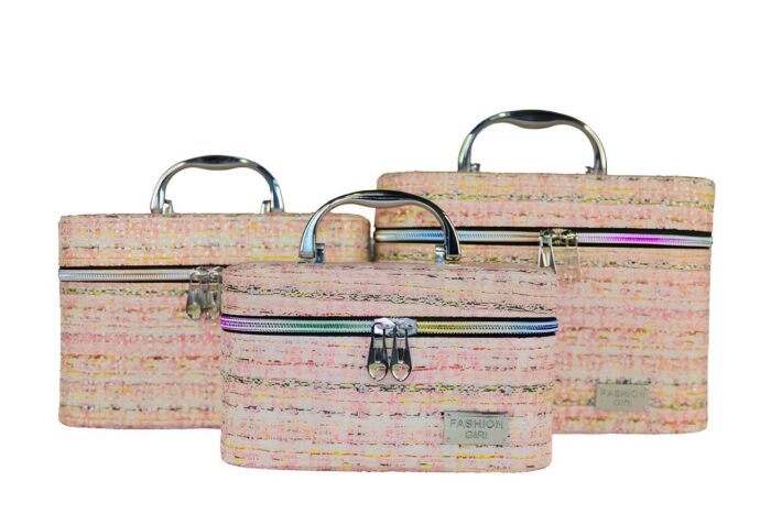 Estuches para artículos de maquillaje diseño de cuadros - Imagen 4