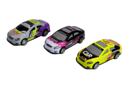 Autos de carrera, tres modelos distintos