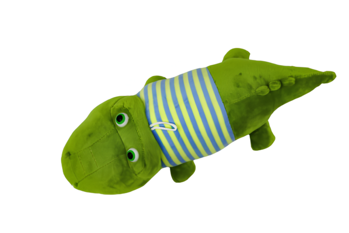 Peluche de cocodrilo con pijama - Imagen 3