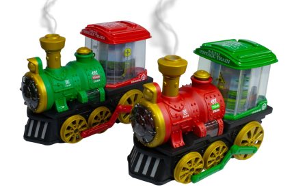 Tren con luces, sonido, movimiento y genera vapor