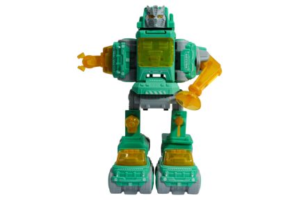Set 5 autitos para armar un robots verde