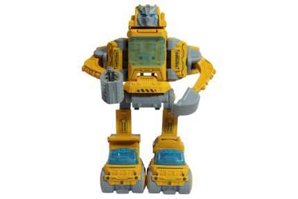 Set 5 autitos para crear un robots amarillo