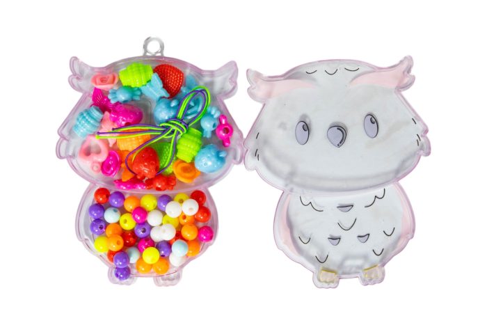 Cajita oso o lechuza con mostacillas - Imagen 5