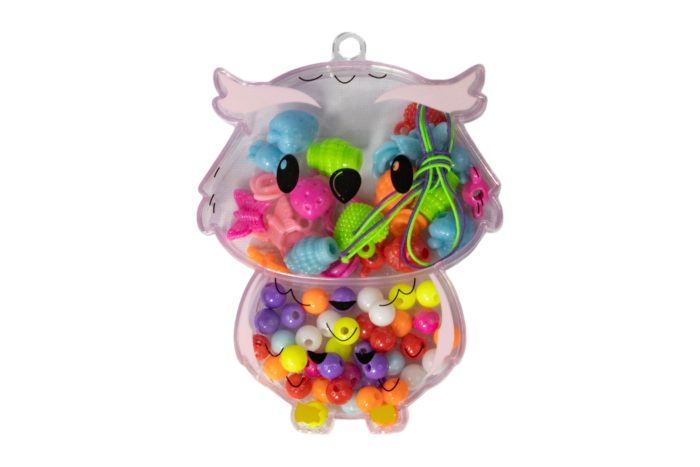 Cajita oso o lechuza con mostacillas - Imagen 4