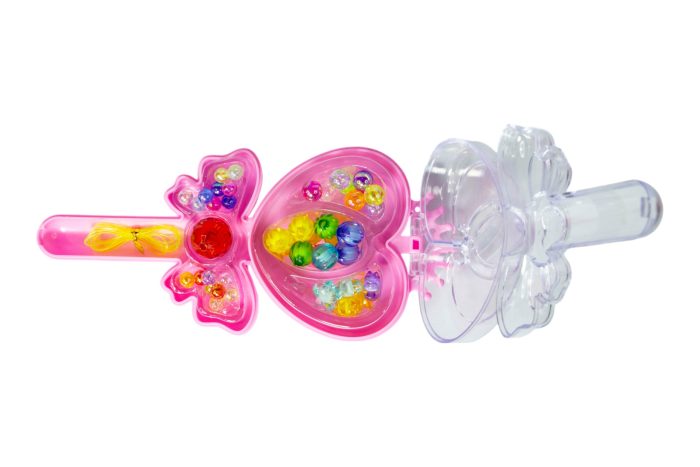 Báculo de corazón con mostacillas - Imagen 4