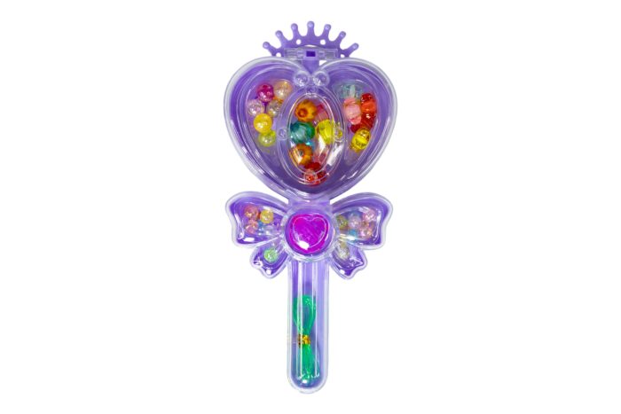 Báculo de corazón con mostacillas - Imagen 6