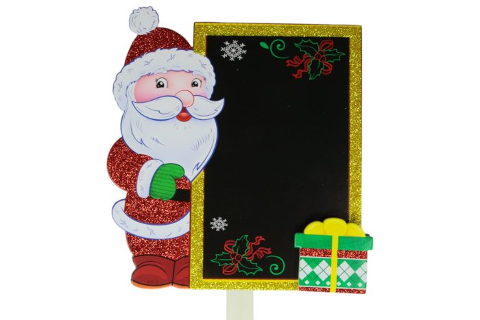 Estacas de jardín navideñas con pizarra 75x29 - Imagen 5