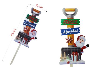 Estacas de jardín navideñas 83x22cm