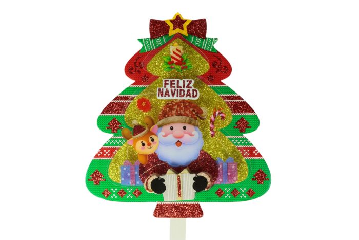 Estacas de jardín navideñas con luces 75x27cm - Imagen 4