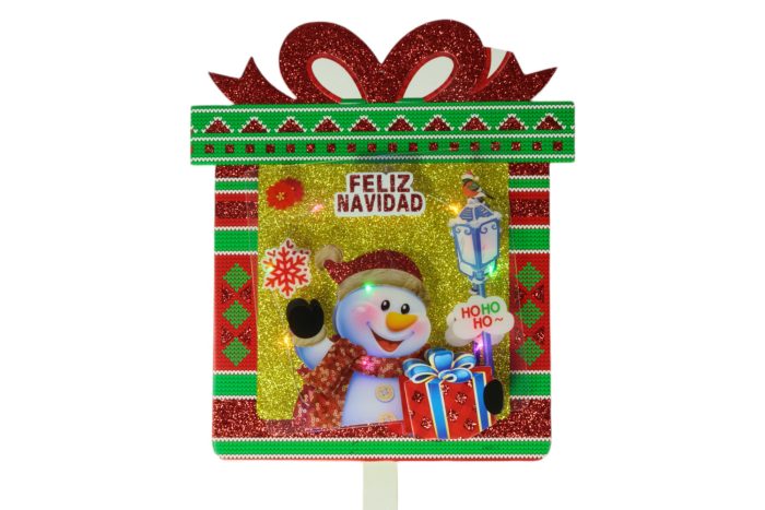 Estacas de jardín navideñas con luces 75x27cm - Imagen 2