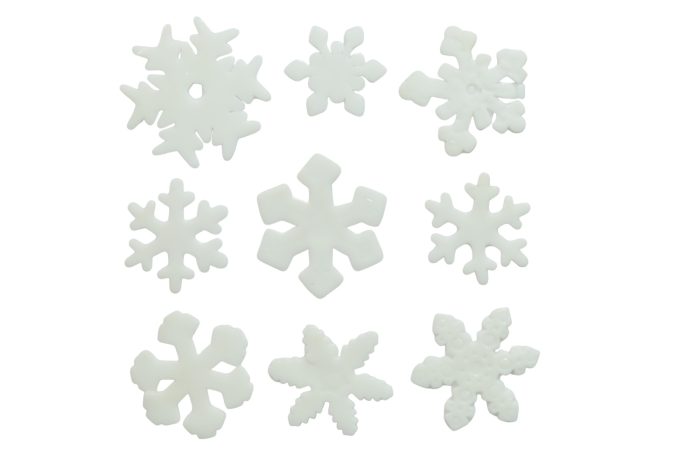 Adhesivos gel navideños copos de nieve - Imagen 2