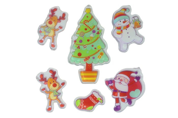 Adhesivos Gel de navidad medianos ventana 6 diseños - Imagen 5