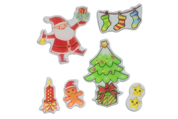 Adhesivos Gel de navidad medianos ventana 6 diseños - Imagen 3