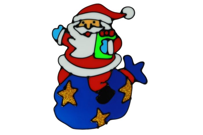 Adhesivos Gel de navidad grandes ventana 6 diseños - Imagen 2