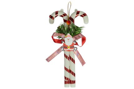 Adorno davideño dos bastones para el árbol