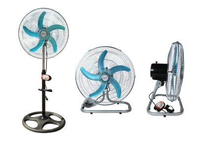 Pack 2 Ventilador Metal 3 En 1 Muro, Pie, Sobremesa