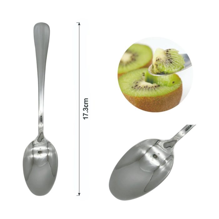 Cucharon grande para postre con mango redondo 3PCS - Imagen 3