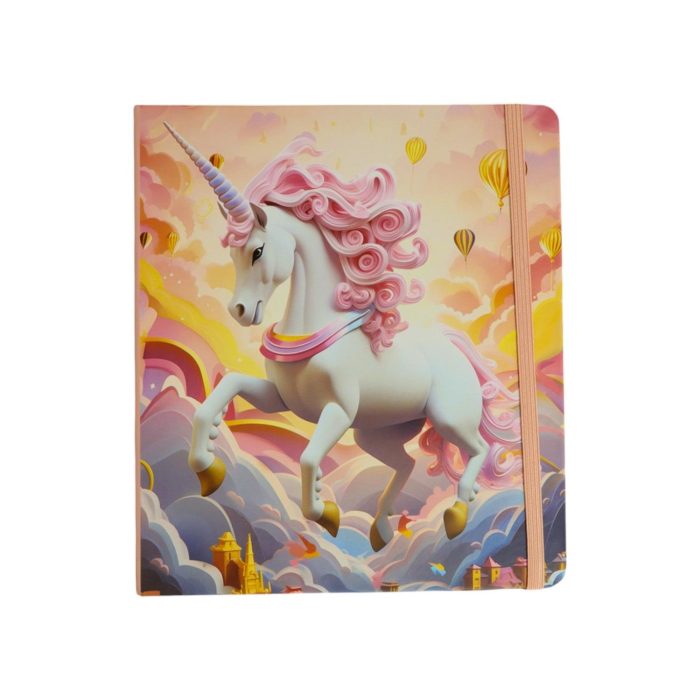 62691660 Cuaderno de Nota Portada Unicornio 17x19cm - Imagen 2