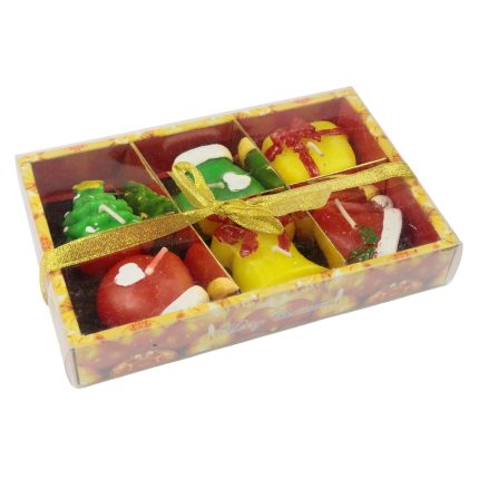 Set 6 velas navideñas