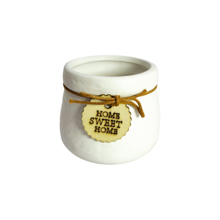 Maceta de cerámica con textura acanalada 4 colores (9×7,3cm) - Imagen 3