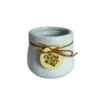 Maceta de cerámica con textura acanalada 4 colores (9×7,3cm) - Imagen 2