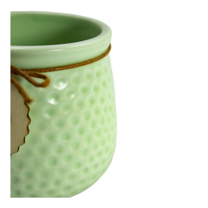 Macetero Cerámica Textura Honeycomb 4 Colores (10,6×8,6cm) - Imagen 6