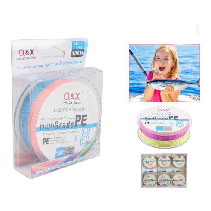 (Hilo De Pescar) 100 Metros De Dalima 8X Color 0.25Mm - Imagen 1