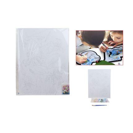 Tablero De Pintura al oleo 30x40Cm Con Pincel Y Pintura.