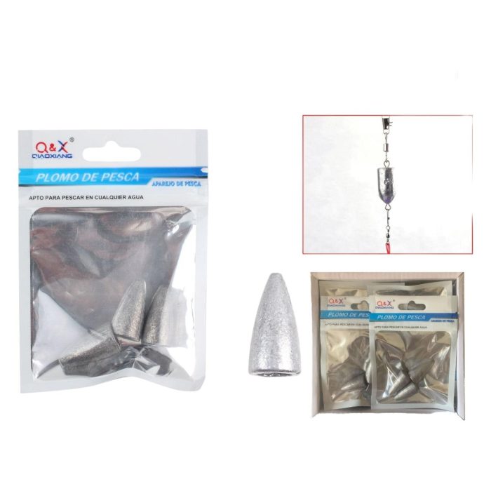 60363172 Colgante De Plomo De Bala 20G 3Pcs (Color Plomo) - Imagen 1