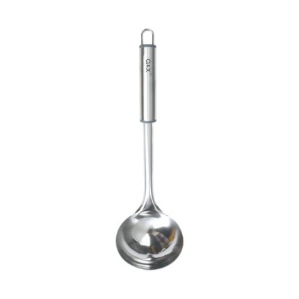 TXM29-50 Cucharon para sopa con mango ovalado 31.2X9CM