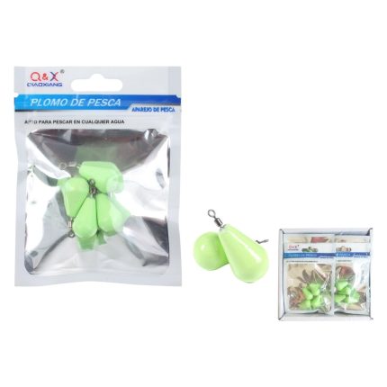 Colgante De Plomo Luminoso En Forma De Gota 15G 4Pcs