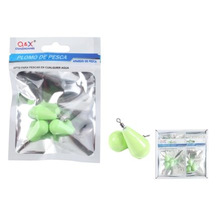 Colgante De Plomo Luminoso En Forma De Gota 20G 3Pcs