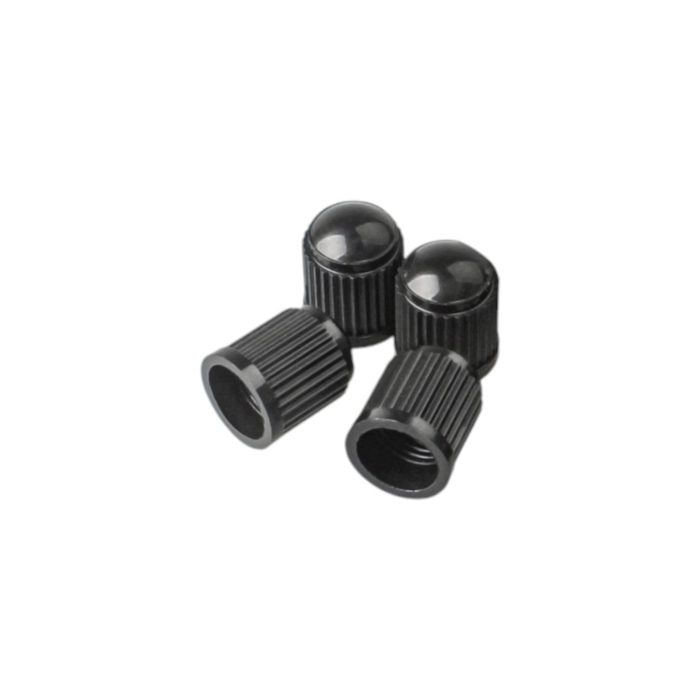 Tapas de válvula, plástica 1.7cm color negro - Imagen 1