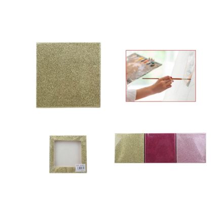 Bastidor glitter 15x15 cm