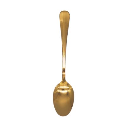 Cucharon grande para frutas con mango redondo de oro rosa 3PCS