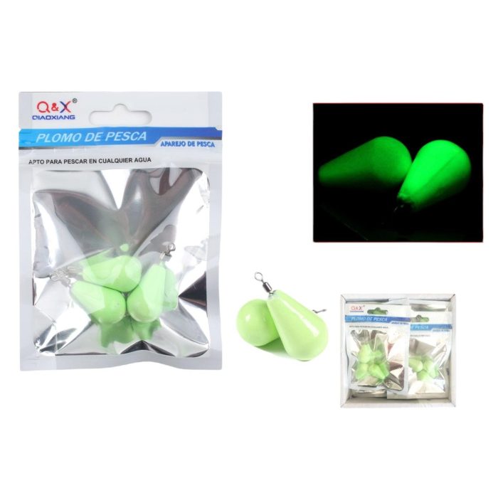 Colgante De Plomo Luminoso En Forma De Gota 25G 3Pcs - Imagen 1
