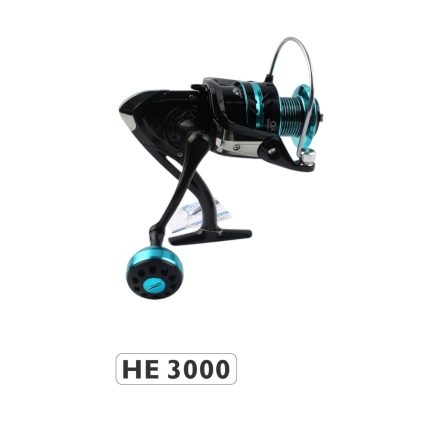 Carrete de pesca metálico HE3000 (versión agua dulce/con mango de metal)