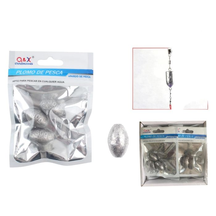 60363163 Colgante De Plomo Oliva 30G 3Pcs - Imagen 1