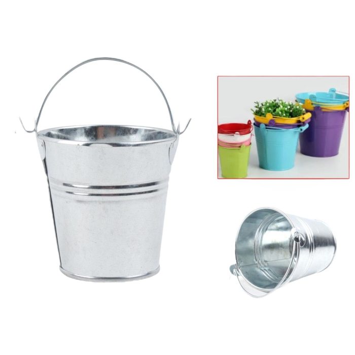 Cubo Peque?o De Hierro Color Natural 5,2*4*5 - Imagen 1