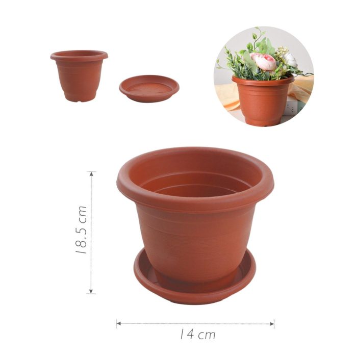 62703220 LH1902 Maceta de plástico 18.5x14 - Imagen 2