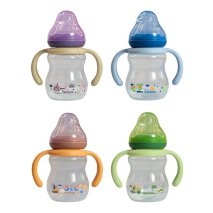 Mamadera de boca estándar PP de 150ml en 4 colores