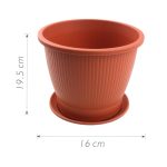 Maceta plastico 19.5 x 16 cm - Imagen 2
