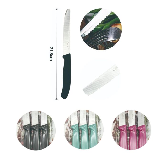 3PCS Cuchillo redondo con dientes de luz - Imagen 3